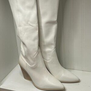 Steve Madden Womens Bronco Faux Leather Knee-High Boots Shoes Size 9